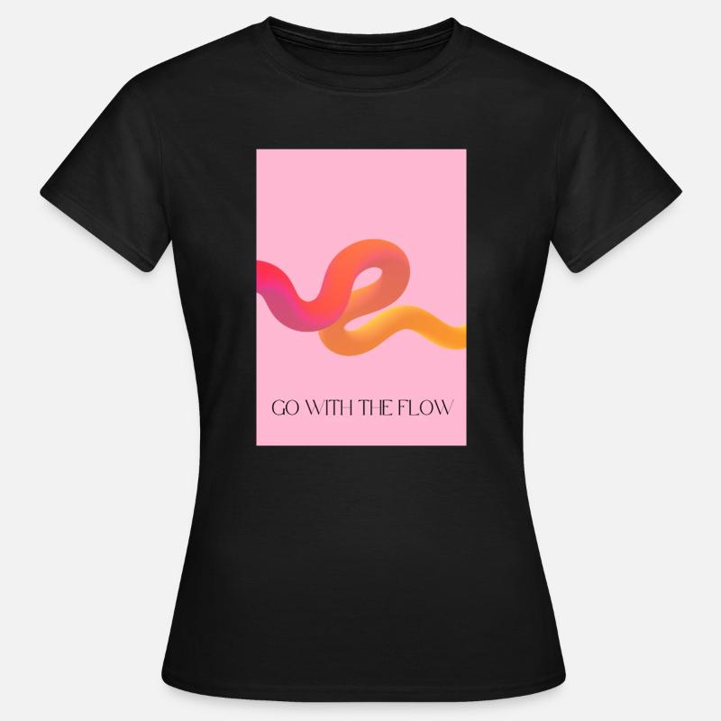 Going with the flow - Women's T-Shirt - black