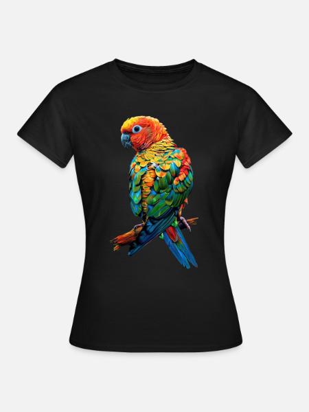 Sittiche - Frauen T-Shirt - Schwarz