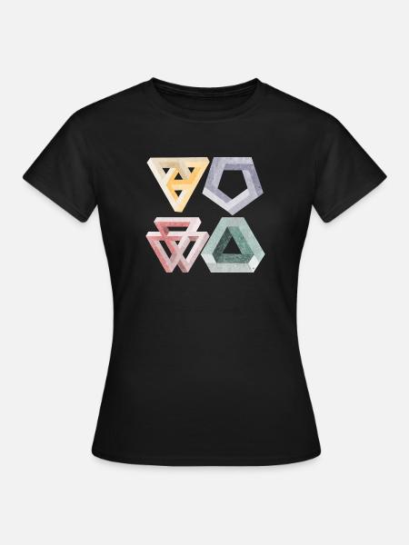 optische Täuschungen - Frauen T-Shirt - Schwarz