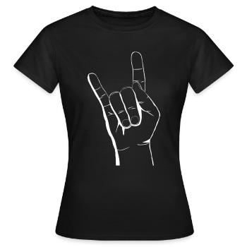 Fourchette en métal - T-shirt Femme - noir - Devant - AI Model Female 172 dark (172cm)
