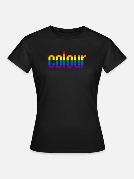 colour Rainbow - Rainbow colours - Women's T-Shirt - black