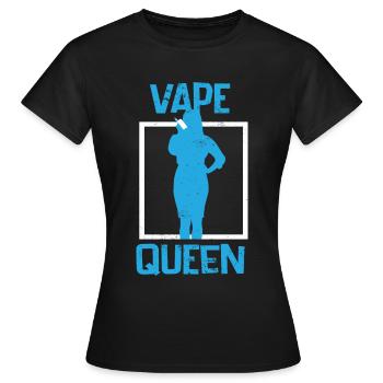 E-Cigarette E-Shisha Vapor Liquid - Women's T-Shirt - black - Front - AI Model Female 172 dark (172cm)