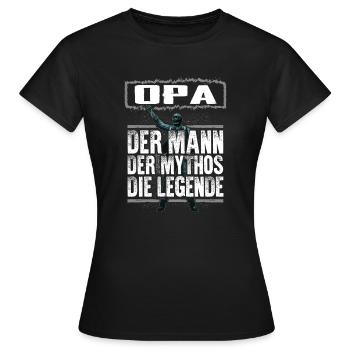 OPA - Mythos - Frauen T-Shirt - Schwarz - Vorne - AI Model Female 172 dark (172cm)