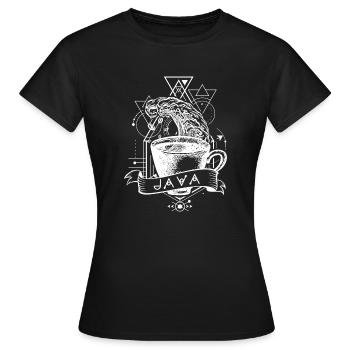 Java Programmiersprache - Frauen T-Shirt - Schwarz - Vorne - AI Model Female 172 dark (172cm)