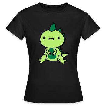 kleiner suesser kawaii - Frauen T-Shirt - Schwarz - Vorne - AI Model Female 172 dark (172cm)