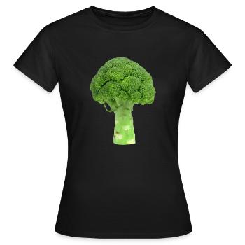 Brocoli. brocoli - T-shirt Femme - noir - Devant - AI Model Female 172 dark (172cm)