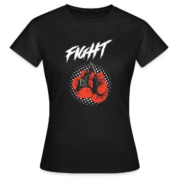 Combat de boxe - T-shirt Femme - noir - Devant - AI Model Female 172 dark (172cm)