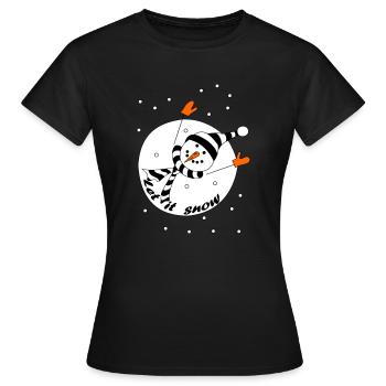 Laissez-le neiger - T-shirt Femme - noir - Devant - AI Model Female 172 dark (172cm)