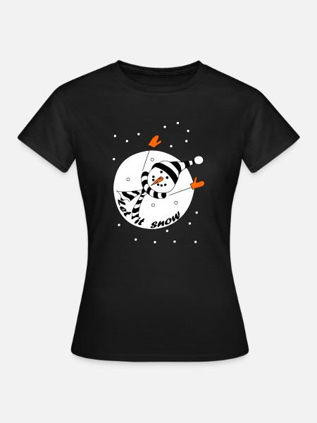Let it snow - Women's T-Shirt - black