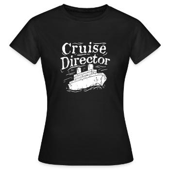 Directeur de croisière Croisières Croisières - T-shirt Femme - noir - Devant - AI Model Female 172 dark (172cm)