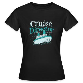 Directeur de croisière Croisières Croisières - T-shirt Femme - noir - Devant - AI Model Female 172 dark (172cm)
