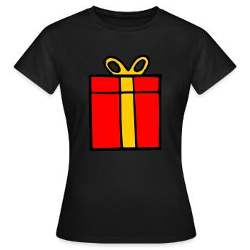 Geschenk - Frauen T-Shirt - Schwarz - Vorne - AI Model Female 172 dark (172cm)