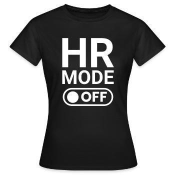 HR-Modus AUS - Frauen T-Shirt - Schwarz - Vorne - AI Model Female 172 dark (172cm)