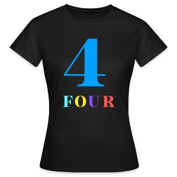 Four-4e anniversaire - T-shirt Femme - noir - Devant - AI Model Female 172 dark (172cm)