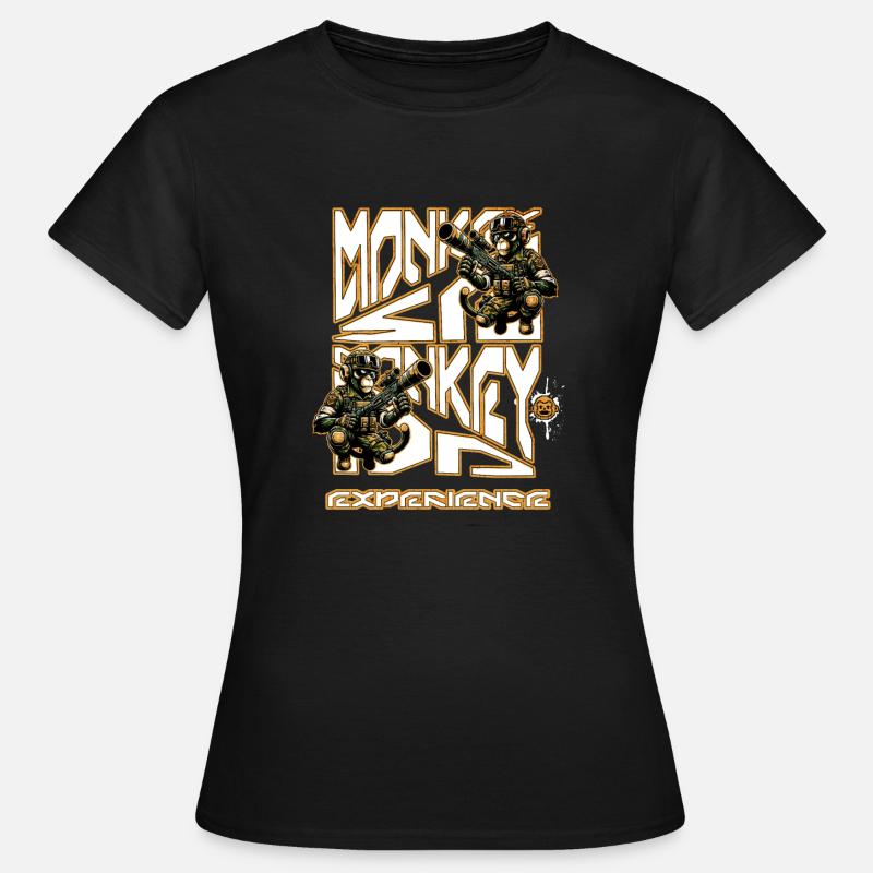 Monkey se monkey do to get paintball experience - Women's T-Shirt - black