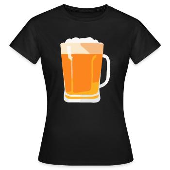 Bier Flsche Krug Saufen Junggesellenabschied 3 - Frauen T-Shirt - Schwarz - Vorne - AI Model Female 172 dark (172cm)
