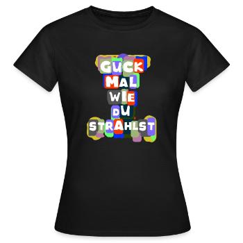 Pour l’amour et pour aimer - T-shirt Femme - noir - Devant - AI Model Female 172 dark (172cm)
