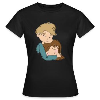 Cuddle Overload - Women's T-Shirt - black - Front - AI Model Female 172 dark (172cm)