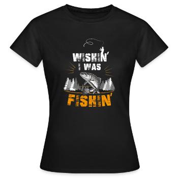 Pêche plaisir Pêche - T-shirt Femme - noir - Devant - AI Model Female 172 dark (172cm)