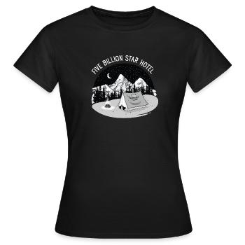 5 Billion Star Hotel - Women's T-Shirt - black - Front - AI Model Female 172 dark (172cm)