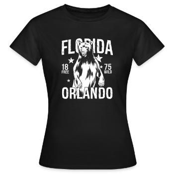 Orlando Florida - Frauen T-Shirt - Schwarz - Vorne - AI Model Female 172 dark (172cm)