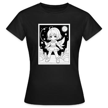 warrior pricess - Women's T-Shirt - black - Front - AI Model Female 172 dark (172cm)