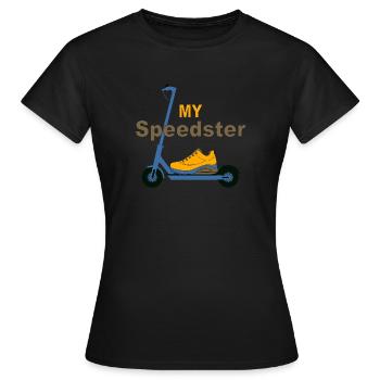 My Speedster - T-shirt Femme - noir - Devant - AI Model Female 172 dark (172cm)