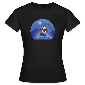Nuit Wake n’Bake - T-shirt Femme - noir - Devant - AI Model Female 172 dark (172cm)