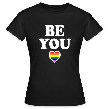 Be you - Frauen T-Shirt - Schwarz - Vorne - AI Model Female 172 dark (172cm)
