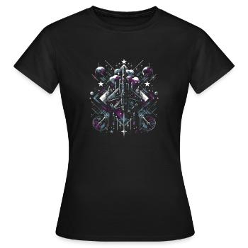 Flotte de reconnaissance stellaire - T-shirt Femme - noir - Devant - AI Model Female 172 dark (172cm)