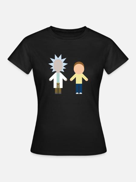 Rick and Morty Chibi Style - Women's T-Shirt - black