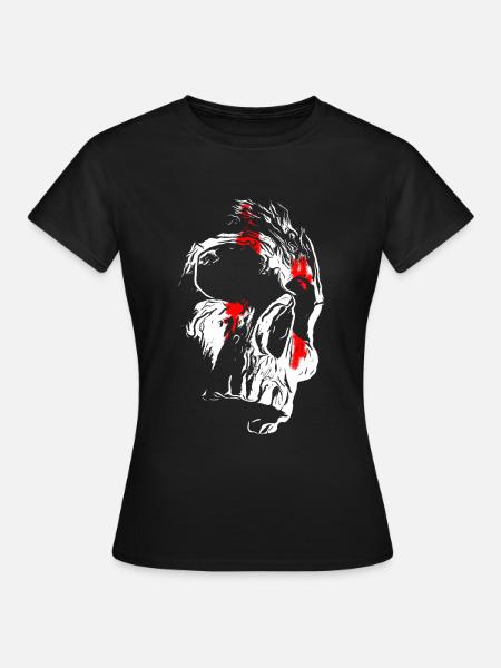 Dead horror clown - skull skull skull - Women's T-Shirt - black