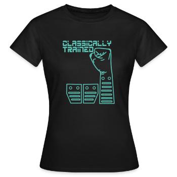 Changement de vitesse manuel Changement de vitesse Levier de vitesses - T-shirt Femme - noir - Devant - AI Model Female 172 dark (172cm)