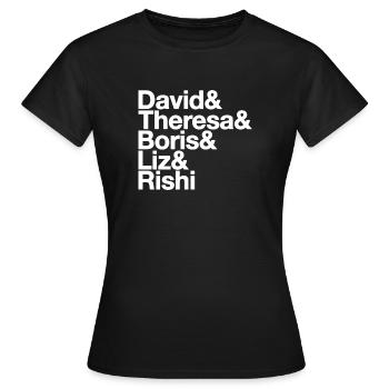 The Prime Five - Women's T-Shirt - black - Front - AI Model Female 172 dark (172cm)