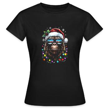 Sasquatch Santa - Frauen T-Shirt - Schwarz - Vorne - AI Model Female 172 dark (172cm)