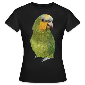 L’Amazone à ailes oranges - T-shirt Femme - noir - Devant - AI Model Female 172 dark (172cm)