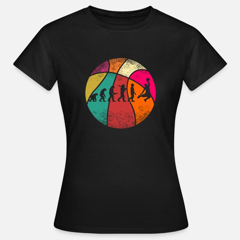 Basketball evolution dunking - Women's T-Shirt - black