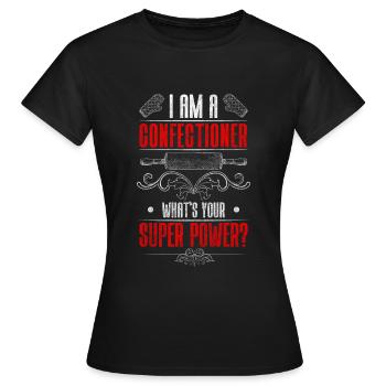 Konditorei Cupcake Muffin Schokolade - Frauen T-Shirt - Schwarz - Vorne - AI Model Female 172 dark (172cm)