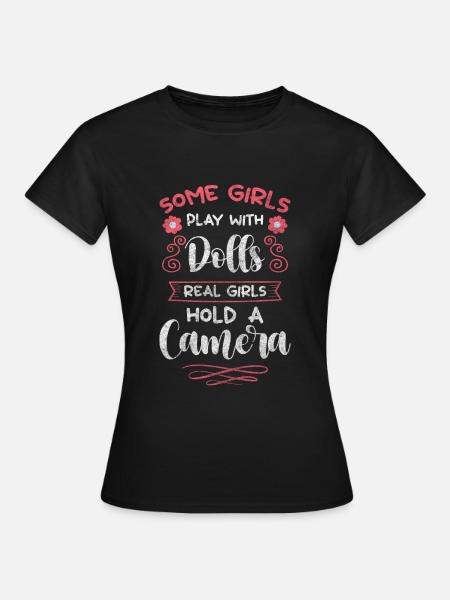 Kamera Foto Spiegelreflexkamera Fotoshooting - Frauen T-Shirt - Schwarz