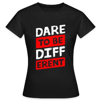 différents, surtout individuels, différents - T-shirt Femme - noir - Devant - AI Model Female 172 dark (172cm)