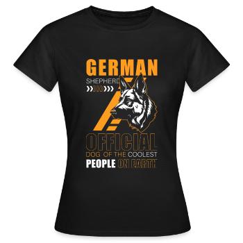 Hund Schutzhund Rassehund Diensthund - Frauen T-Shirt - Schwarz - Vorne - AI Model Female 172 dark (172cm)