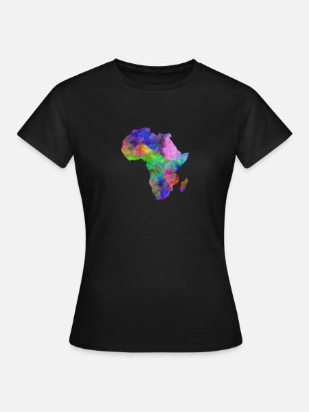 afrika bunt - Frauen T-Shirt - Schwarz