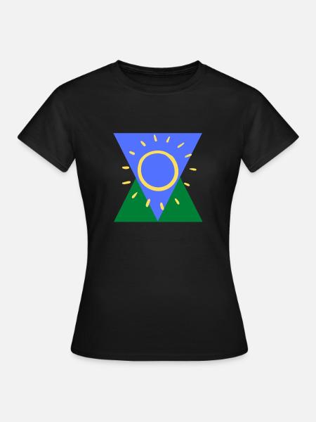 Ich liebe die Sonne - Abstract - Enjoy life - Frauen T-Shirt - Schwarz