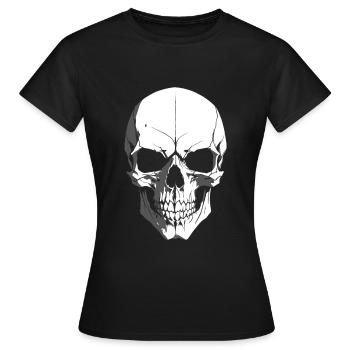 Crâne de Totenkopf Schädel Totenschädel - T-shirt Femme - noir - Devant - AI Model Female 172 dark (172cm)