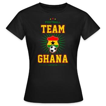 Ghana - T-shirt Femme - noir - Devant - AI Model Female 172 dark (172cm)
