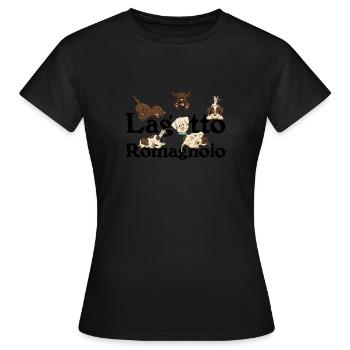 Lagotto - Frauen T-Shirt - Schwarz - Vorne - AI Model Female 172 dark (172cm)