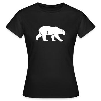 Polar bear - Women's T-Shirt - black - Front - AI Model Female 172 dark (172cm)