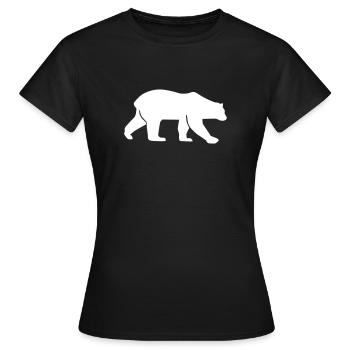 Polar bear - Women's T-Shirt - black - Front - AI Model Female 172 dark (172cm)