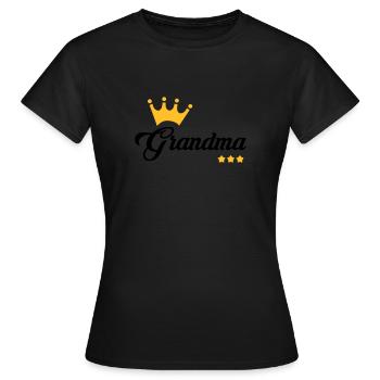 Großmütter / Oma / Mami / Großmutter / Mamy - Frauen T-Shirt - Schwarz - Vorne - AI Model Female 172 dark (172cm)
