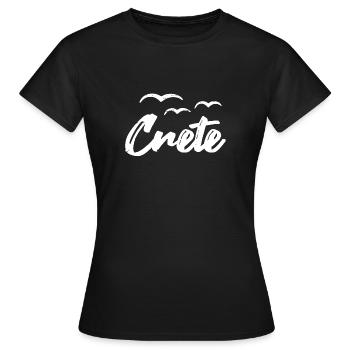Crète Grèce Île Crète - T-shirt Femme - noir - Devant - AI Model Female 172 dark (172cm)